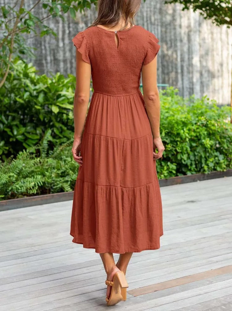 Megan | Refined Belly-Covering Dress