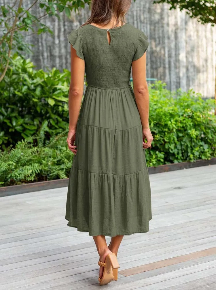 Megan | Refined Belly-Covering Dress