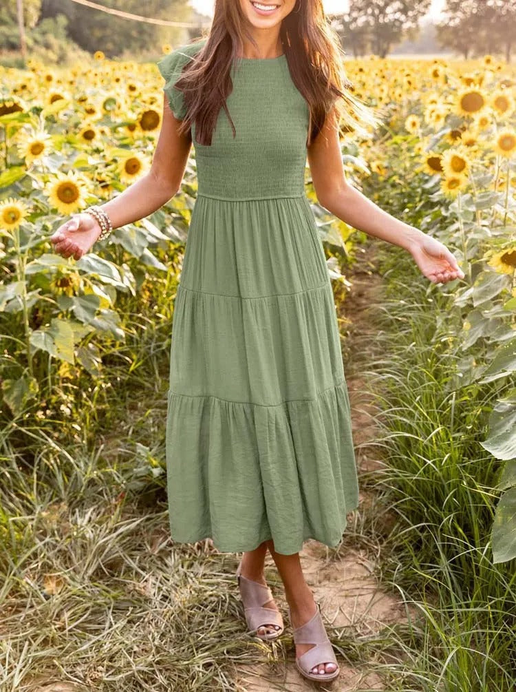 Megan | Refined Belly-Covering Dress