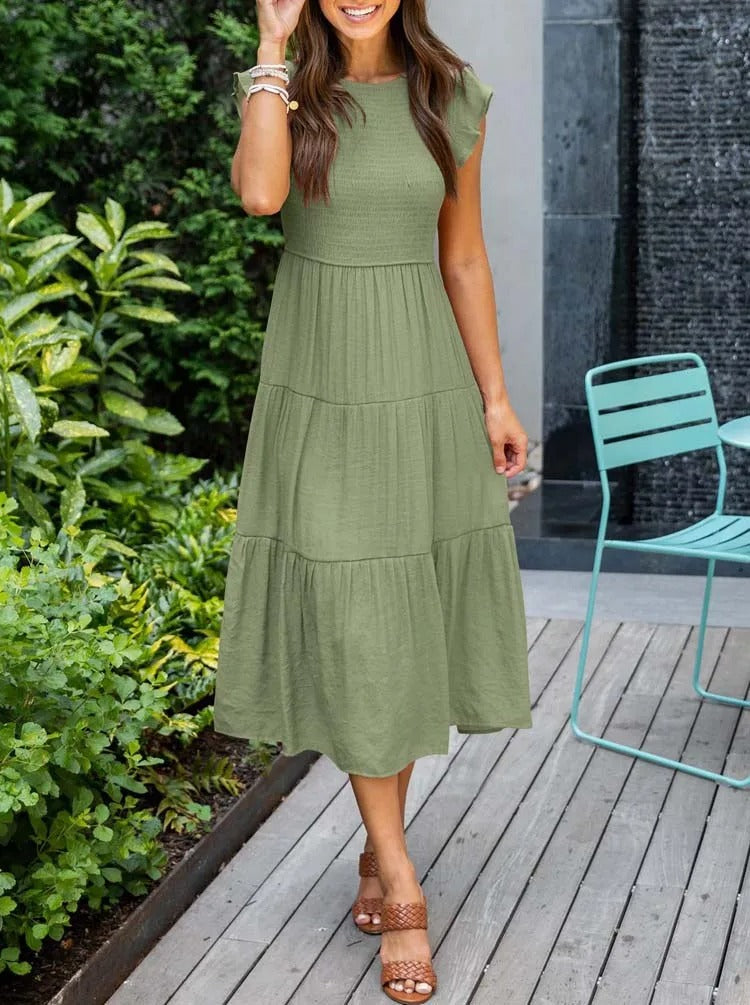 Megan | Refined Belly-Covering Dress