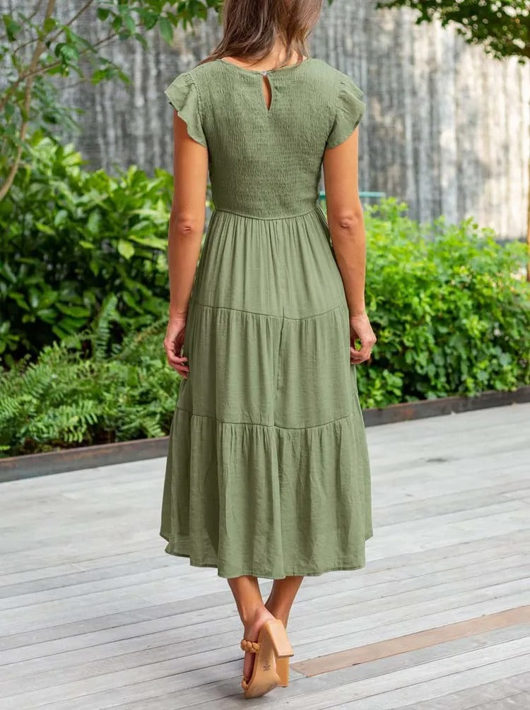 Megan | Refined Belly-Covering Dress