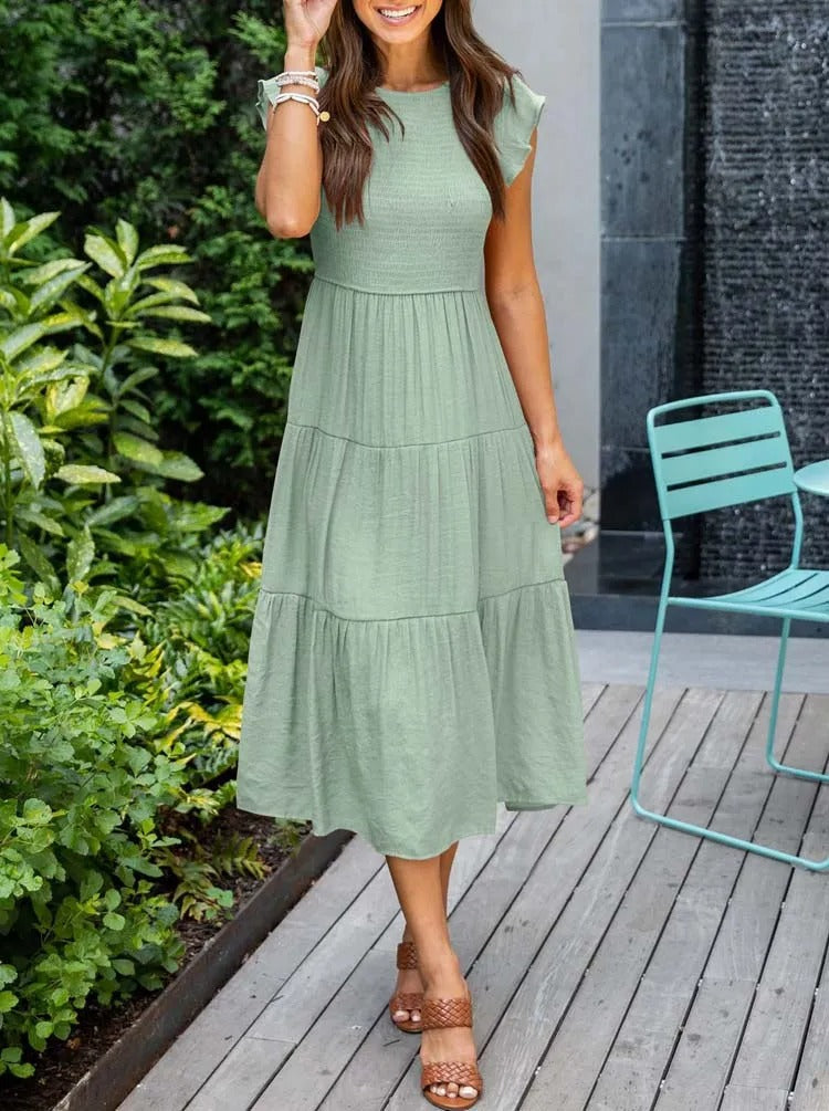Megan | Refined Belly-Covering Dress