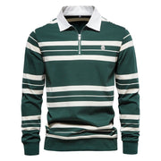 Finesso Men's Long Sleeve Polo Shirt