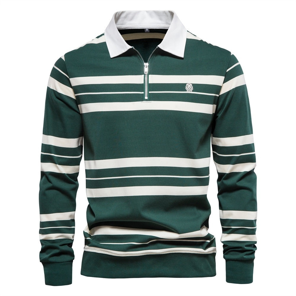 Finesso Men's Long Sleeve Polo Shirt