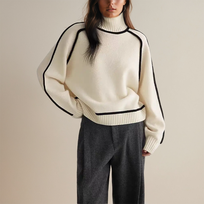 Lara | Pullover with Roll Neck