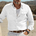 Isak | Solid Color Shirt with Chest Pocket