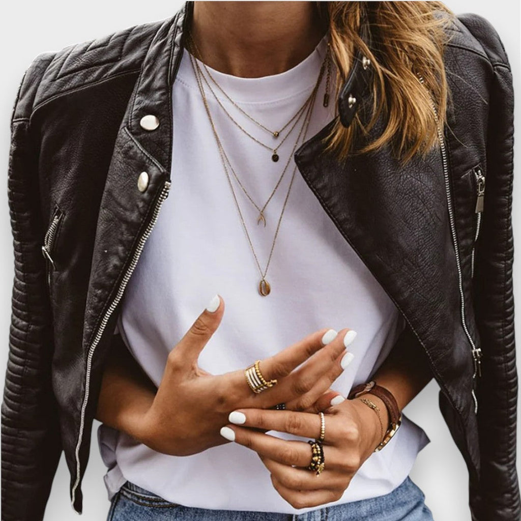 Yara | Elegant Leather Jacket