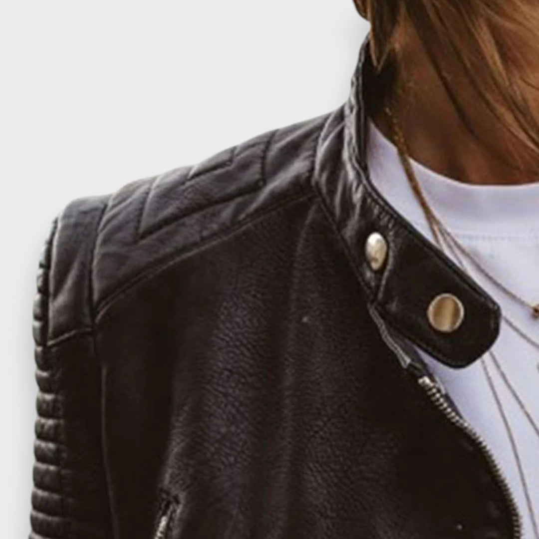 Yara | Elegant Leather Jacket