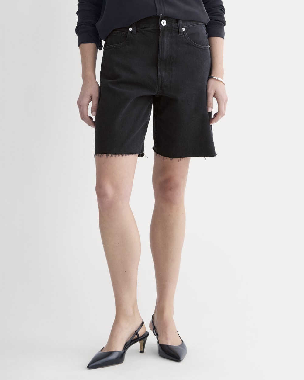 OG Baggy Jean Short Pants | Black Prane