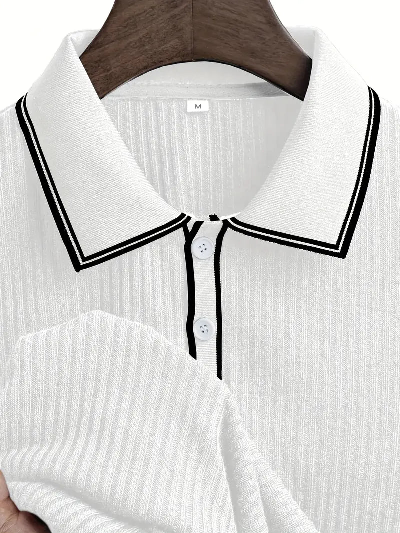 Orestis - Elegant Short Sleeve Polo Shirt