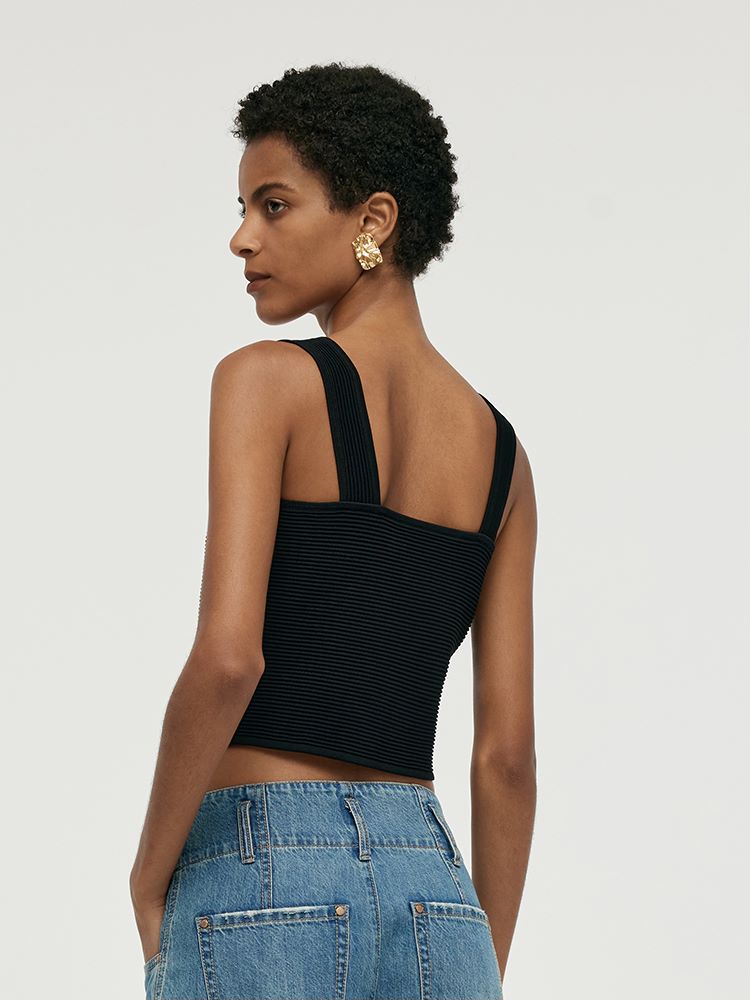 Women's Crocheted Crossover Top