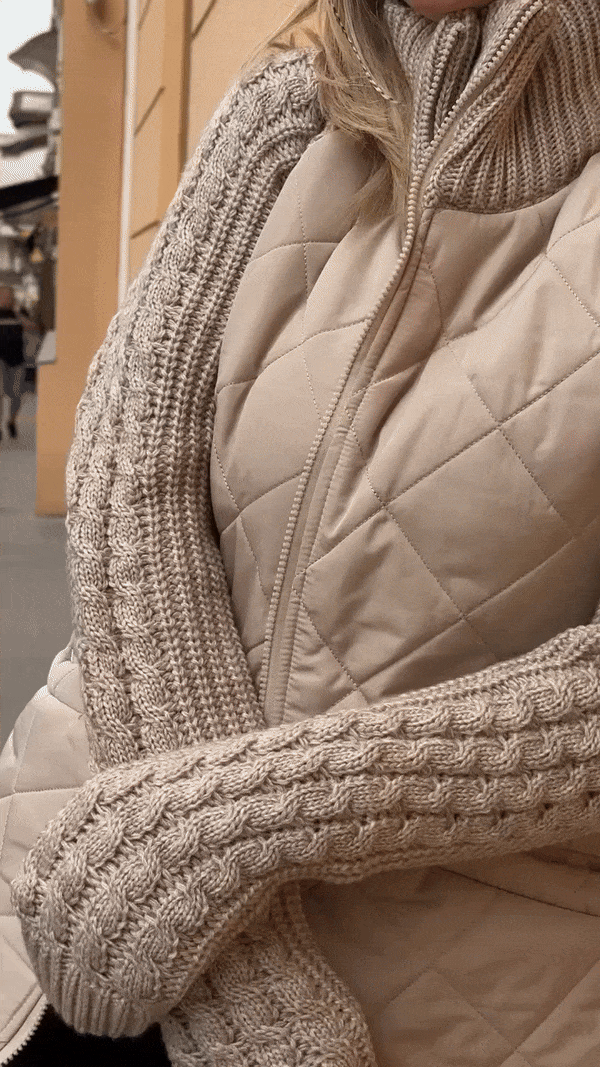 Women's Cardigan – Patchwork Design, Casual & Comfortable