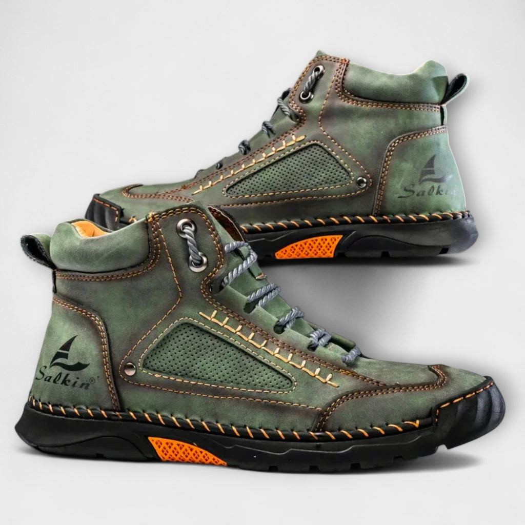 Brando | Vertical Leather Boots