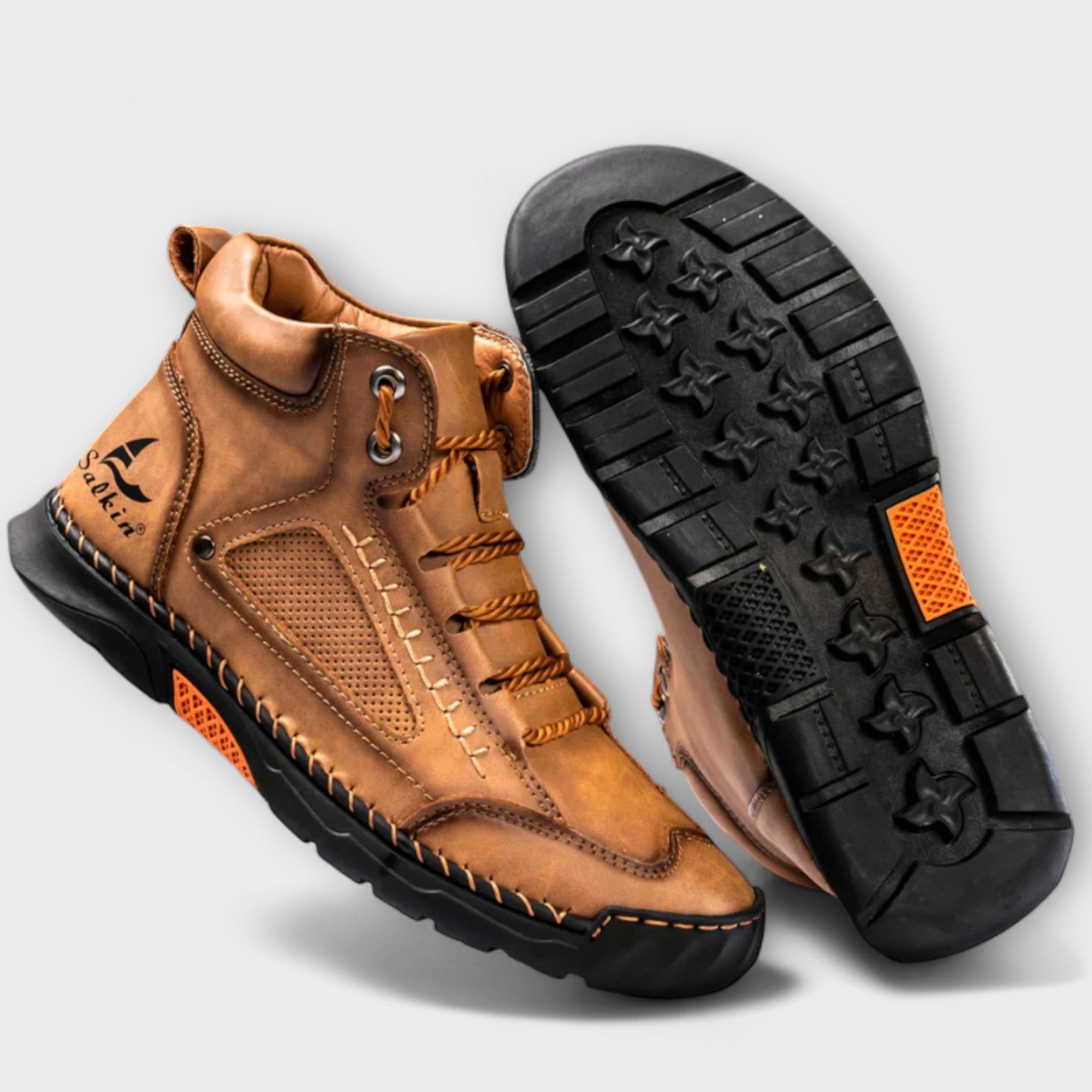 Brando | Vertical Leather Boots