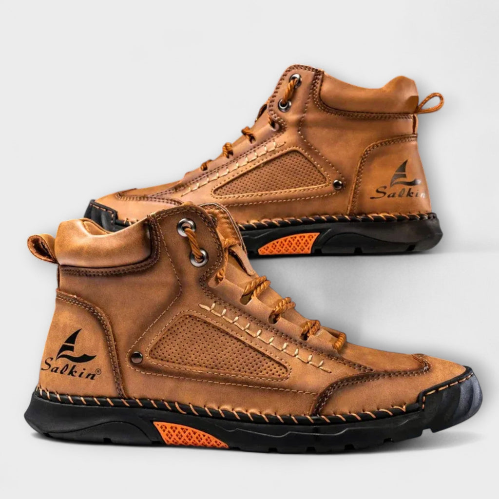 Brando | Vertical Leather Boots