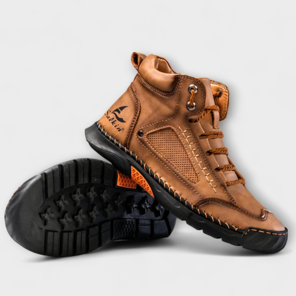 Brando | Vertical Leather Boots