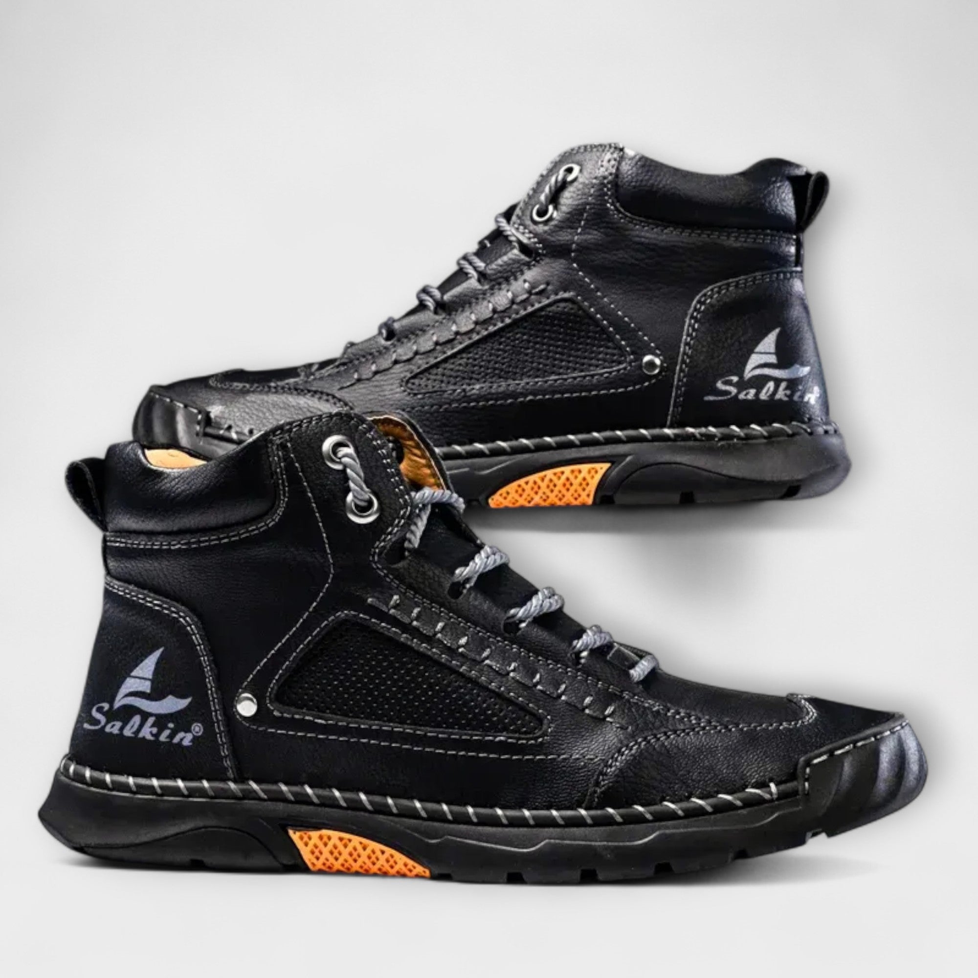 Brando | Vertical Leather Boots