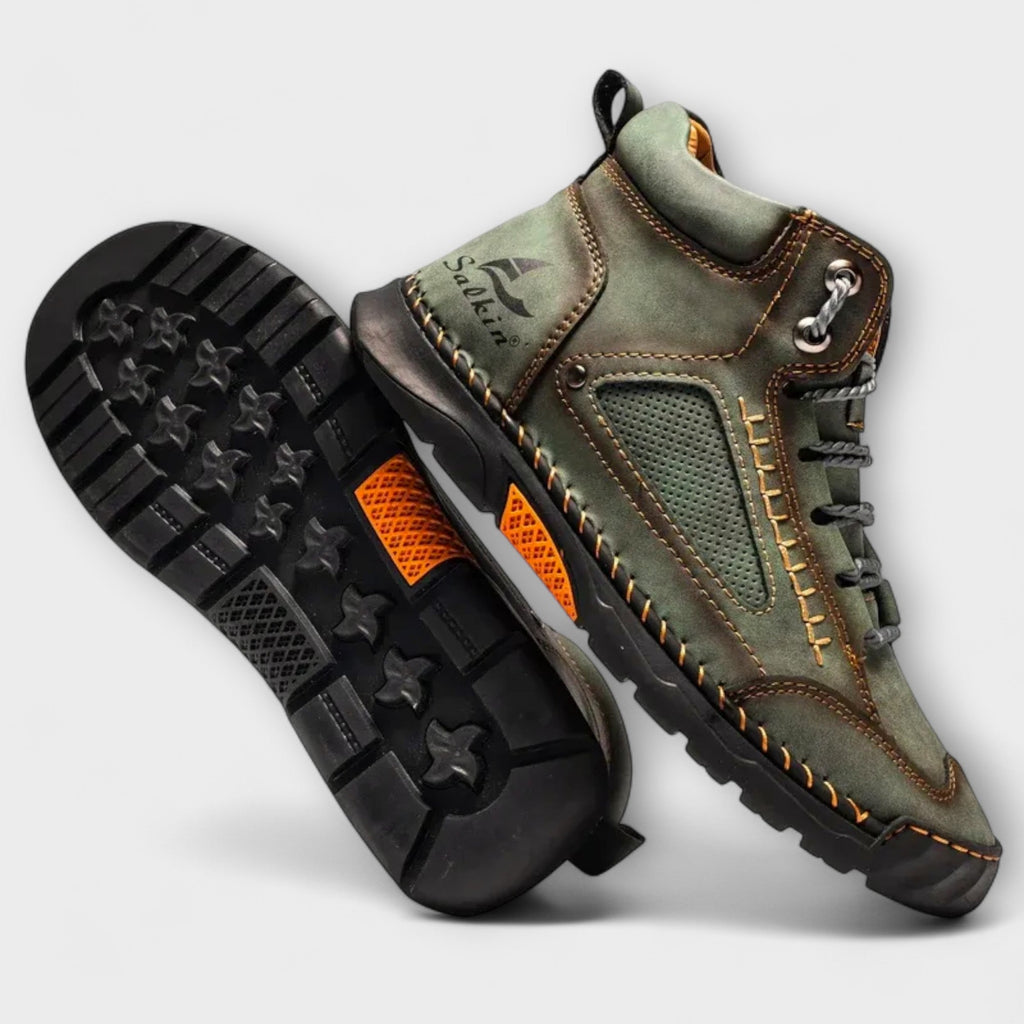 Brando | Vertical Leather Boots