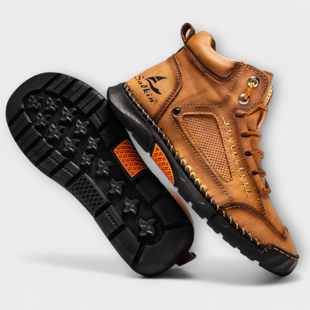 Brando | Vertical Leather Boots