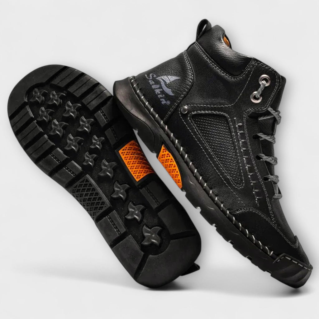 Brando | Vertical Leather Boots