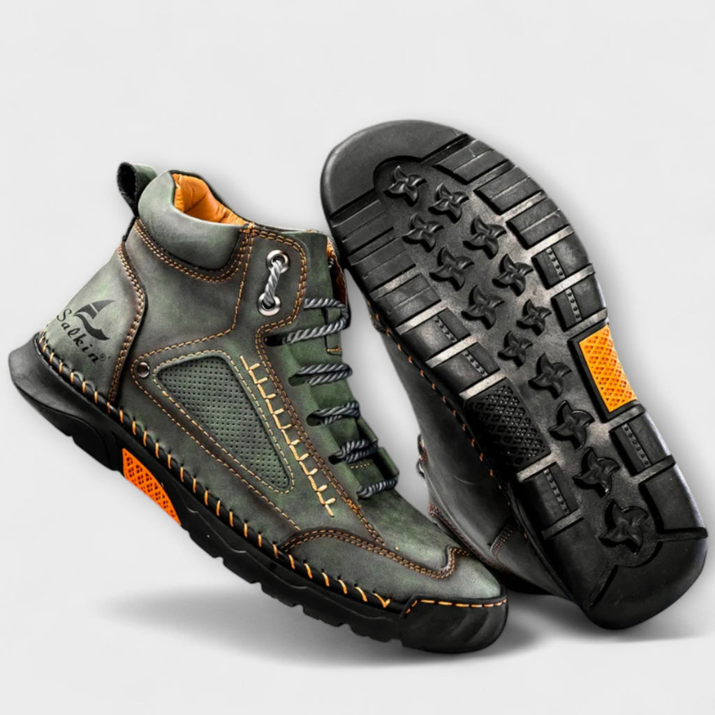 Brando | Vertical Leather Boots