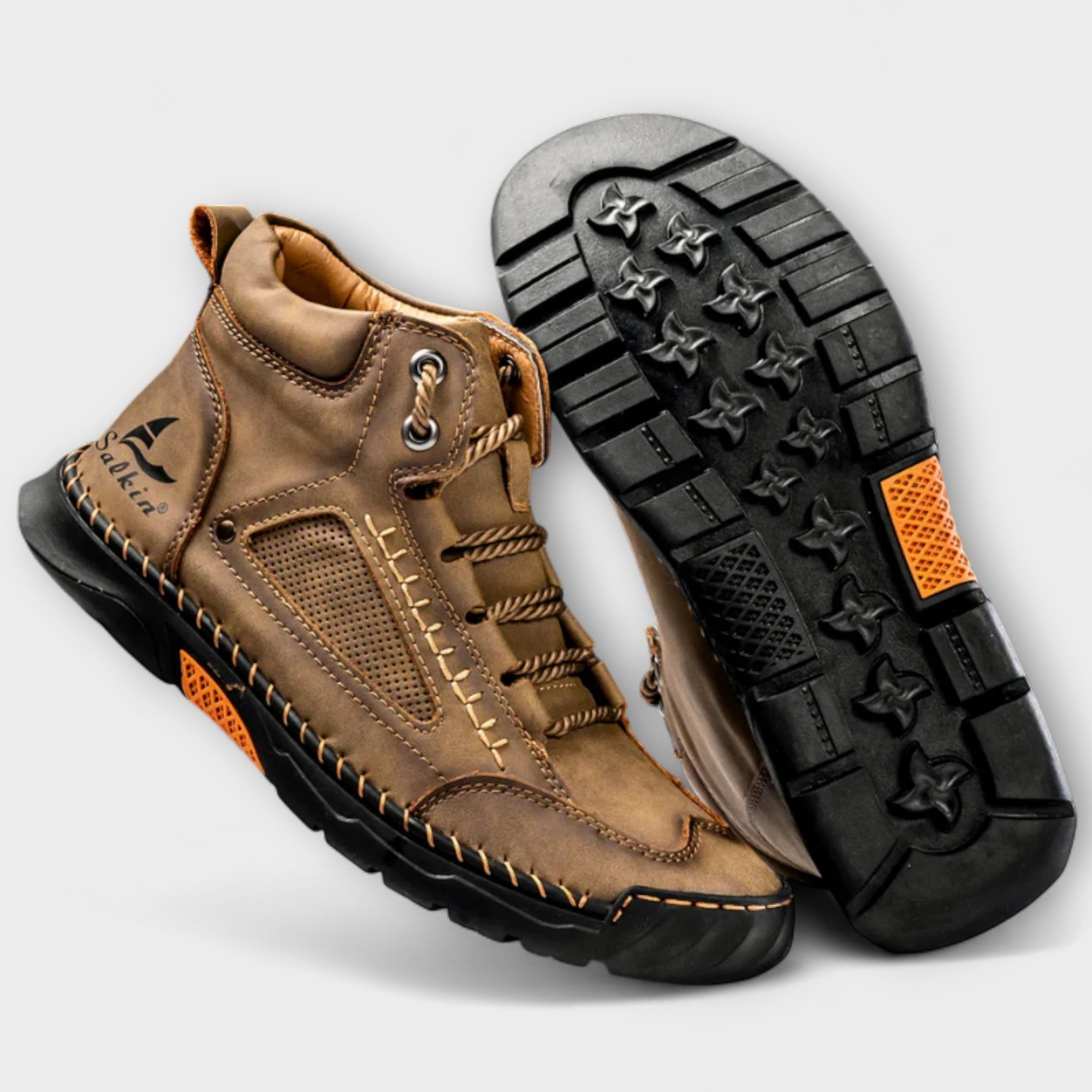 Brando | Vertical Leather Boots
