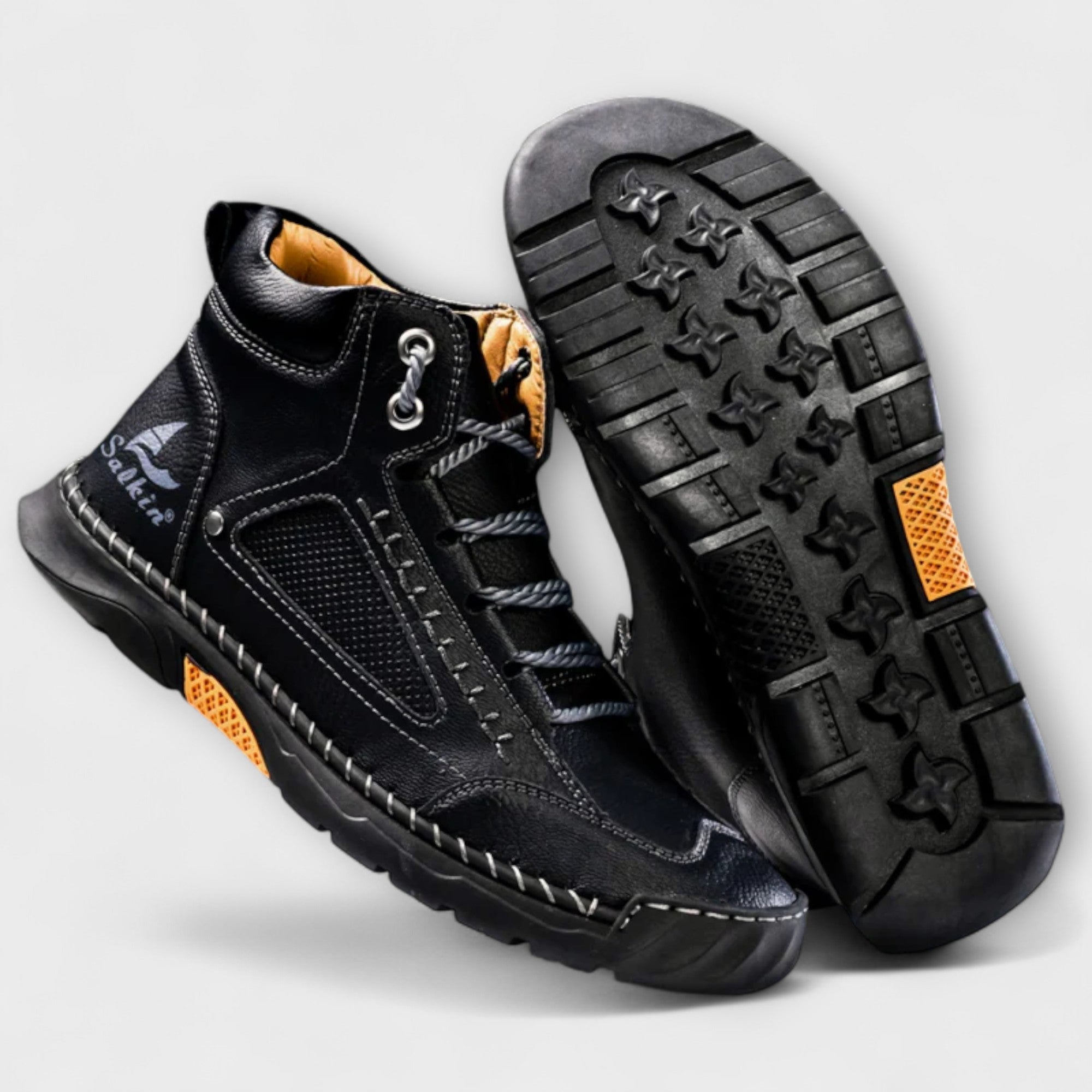Brando | Vertical Leather Boots