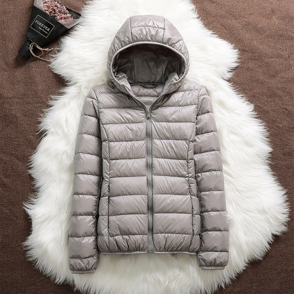 Nord | Premium Jacket with White Feathers