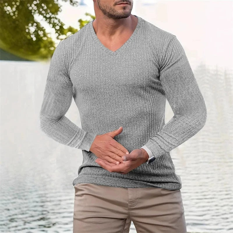 Faron - Long Sleeve Striped Shirt