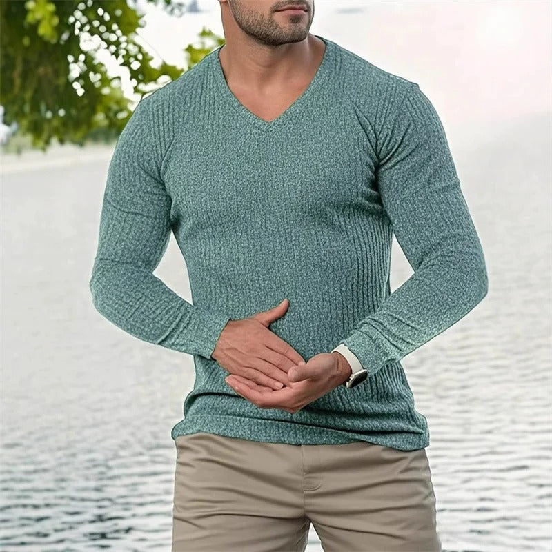 Faron - Long Sleeve Striped Shirt