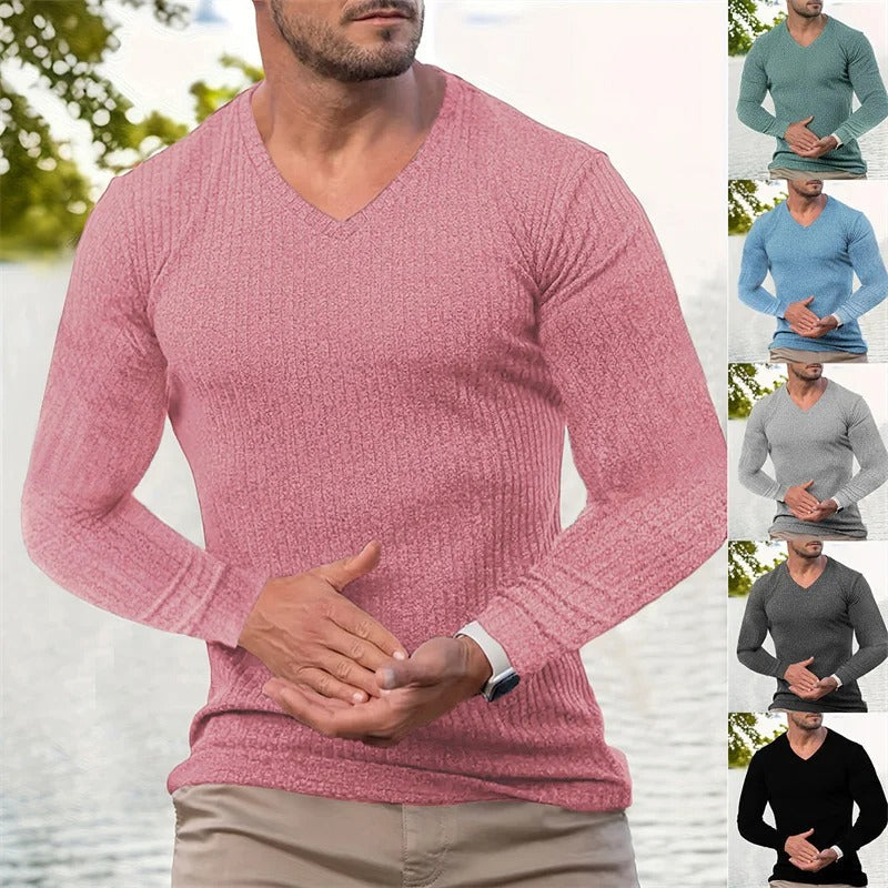 Faron - Long Sleeve Striped Shirt