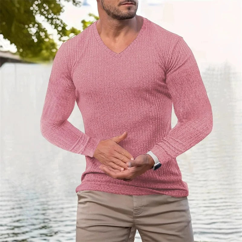 Faron - Long Sleeve Striped Shirt