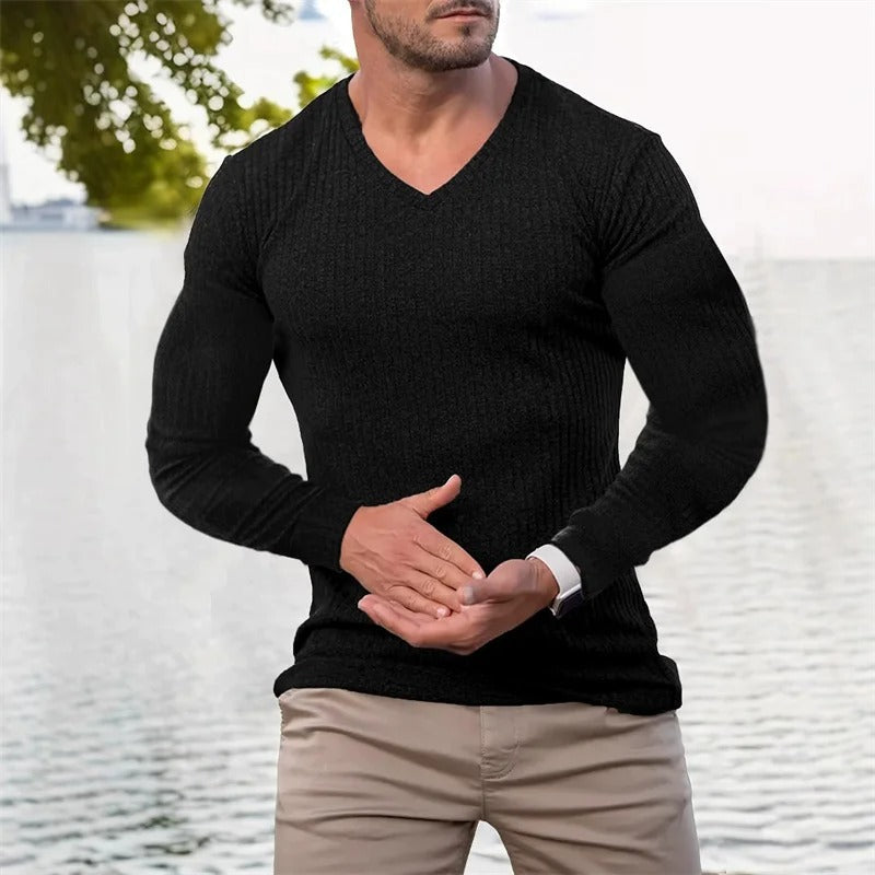 Faron - Long Sleeve Striped Shirt