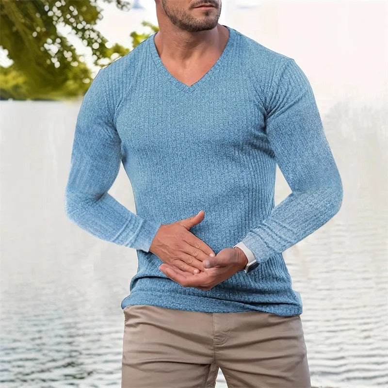 Faron - Long Sleeve Striped Shirt