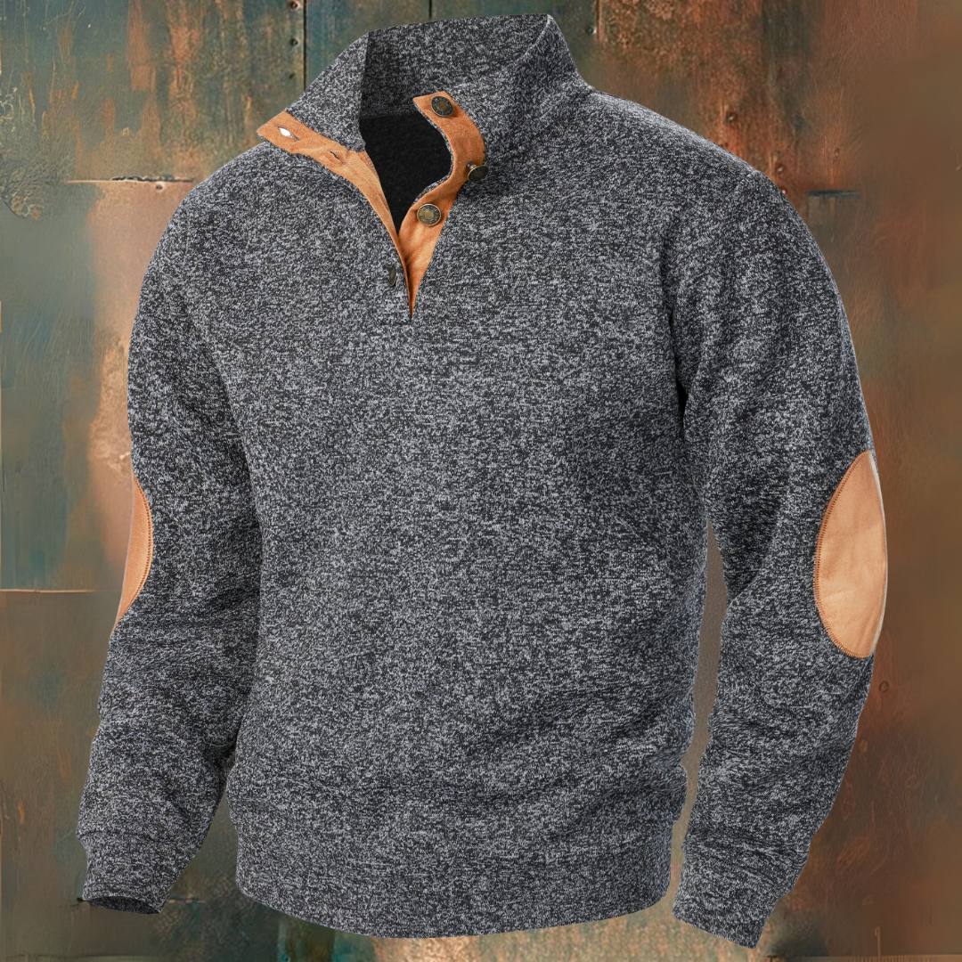 René | Sweater with Suede Details