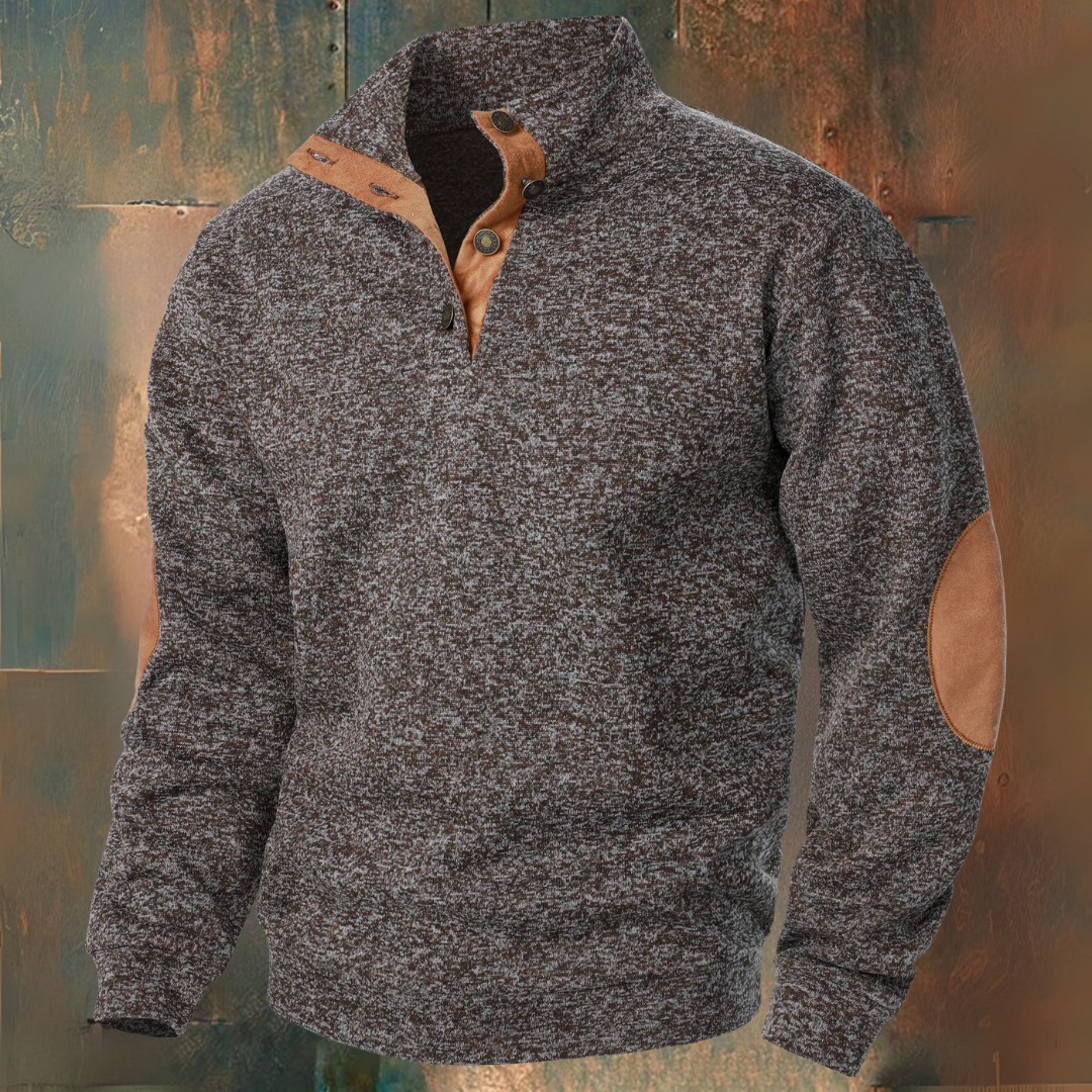 René | Sweater with Suede Details