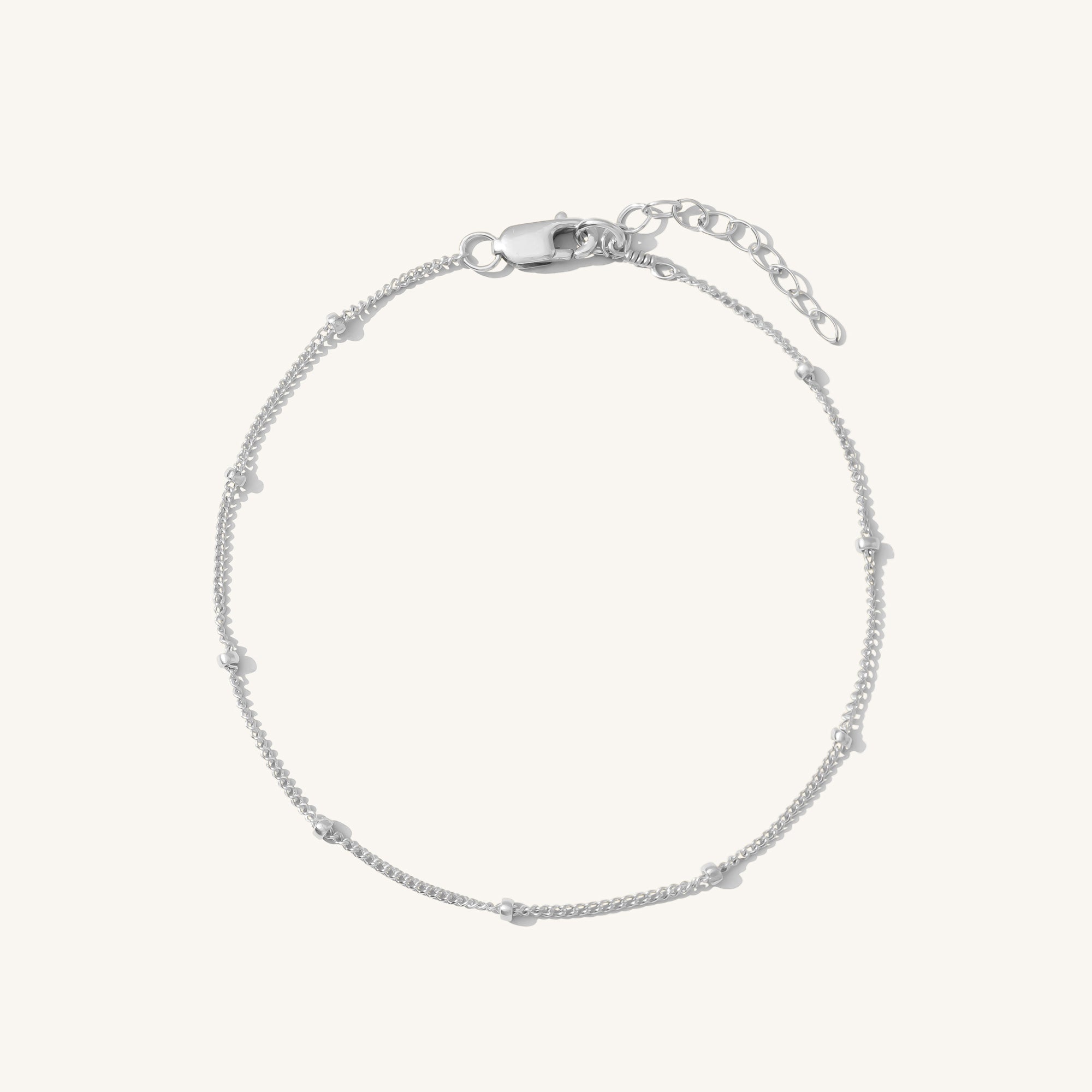 Delicate Wristwatch with Satellite Chain