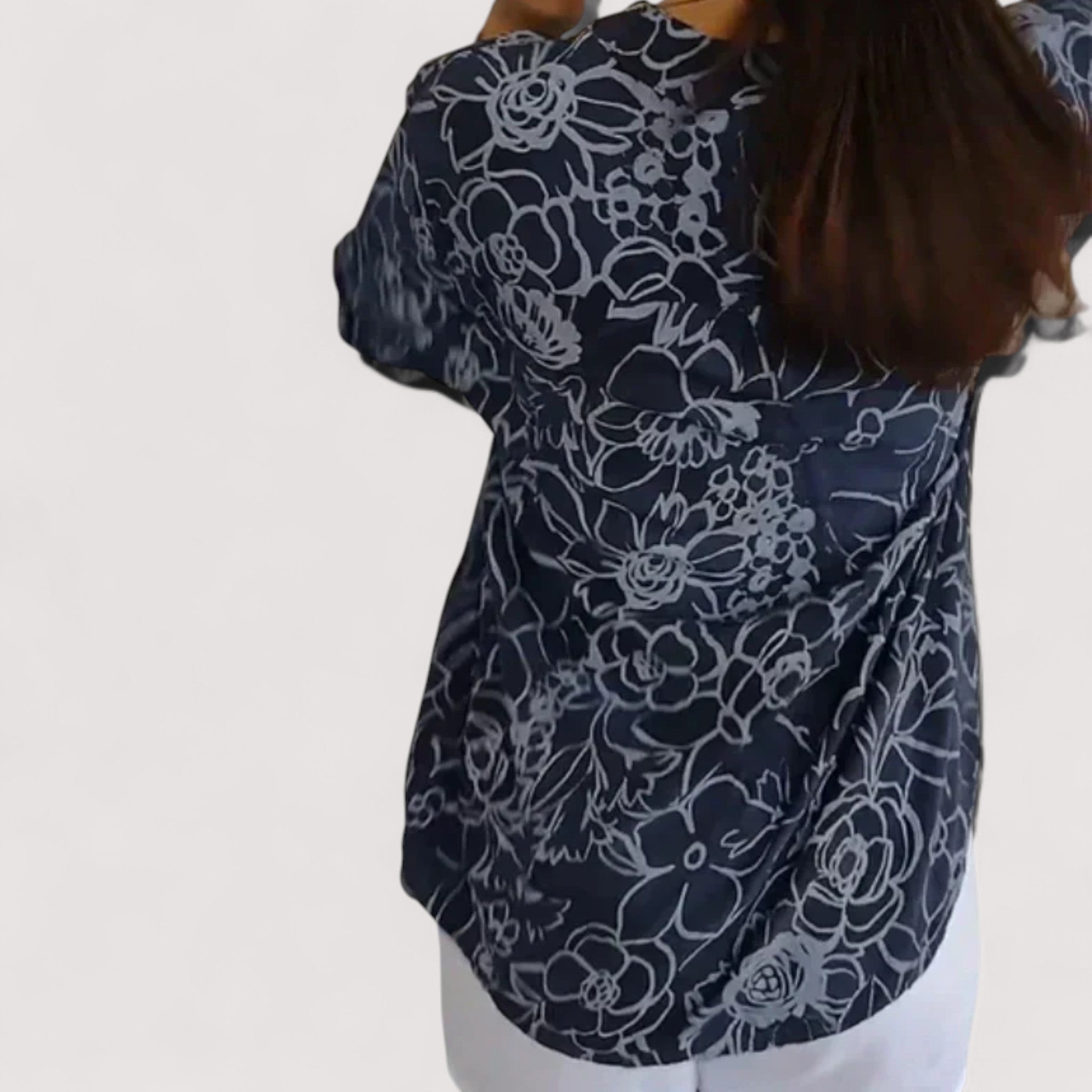 Tumascha Women's Blouse – With Floral Pattern, Light & Comfortable