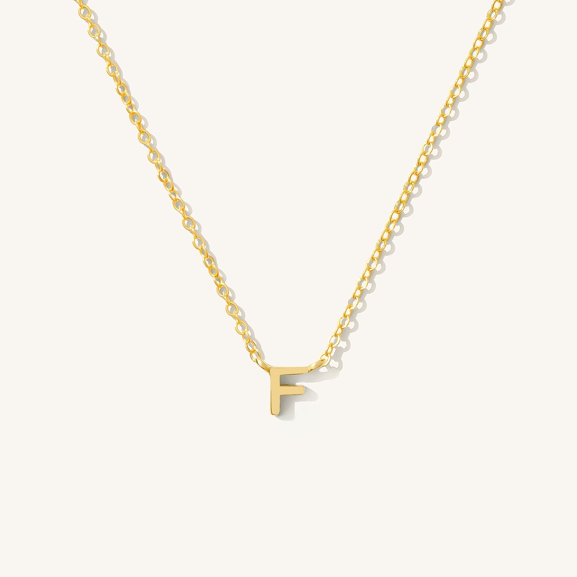 Small Initial Necklace