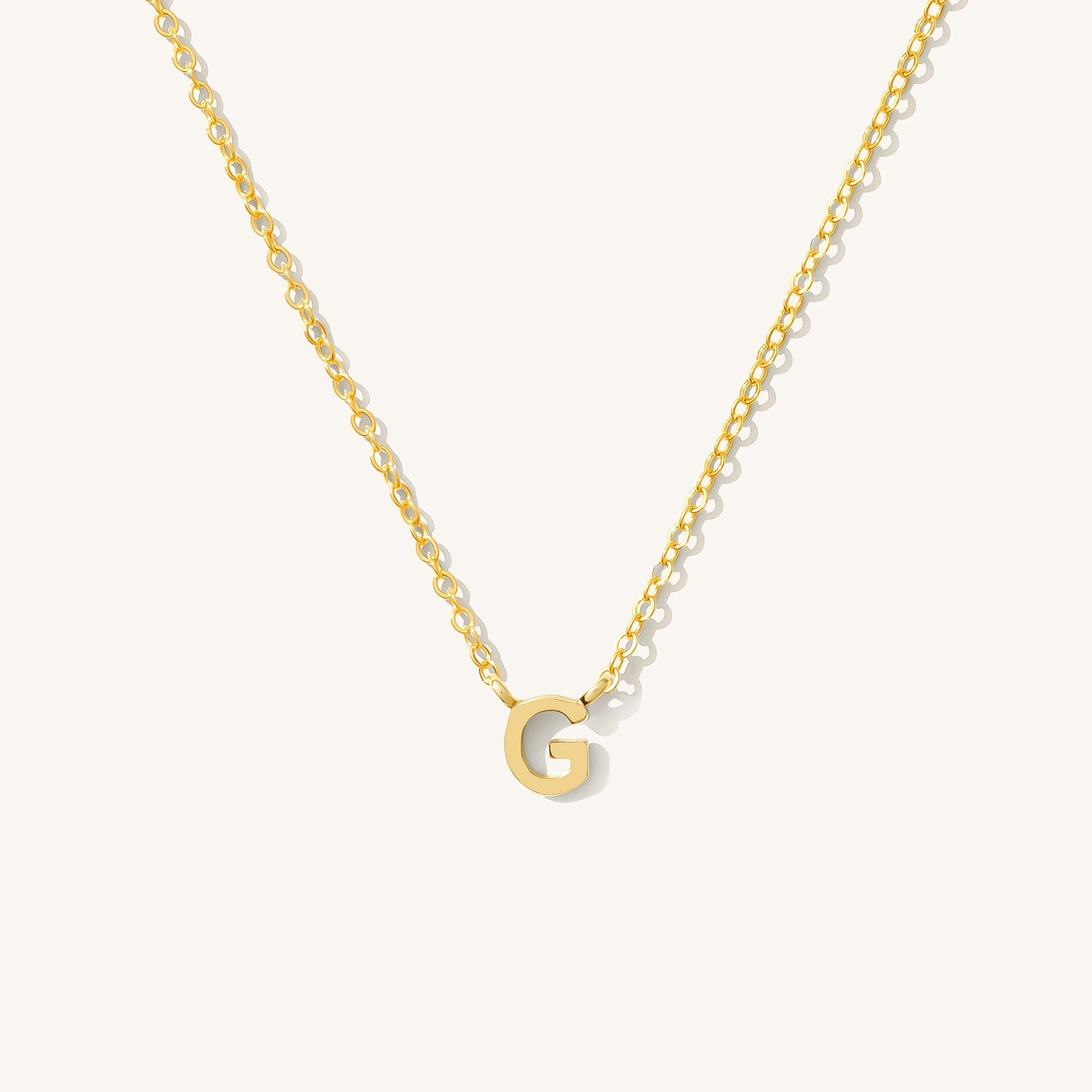 Small Initial Necklace