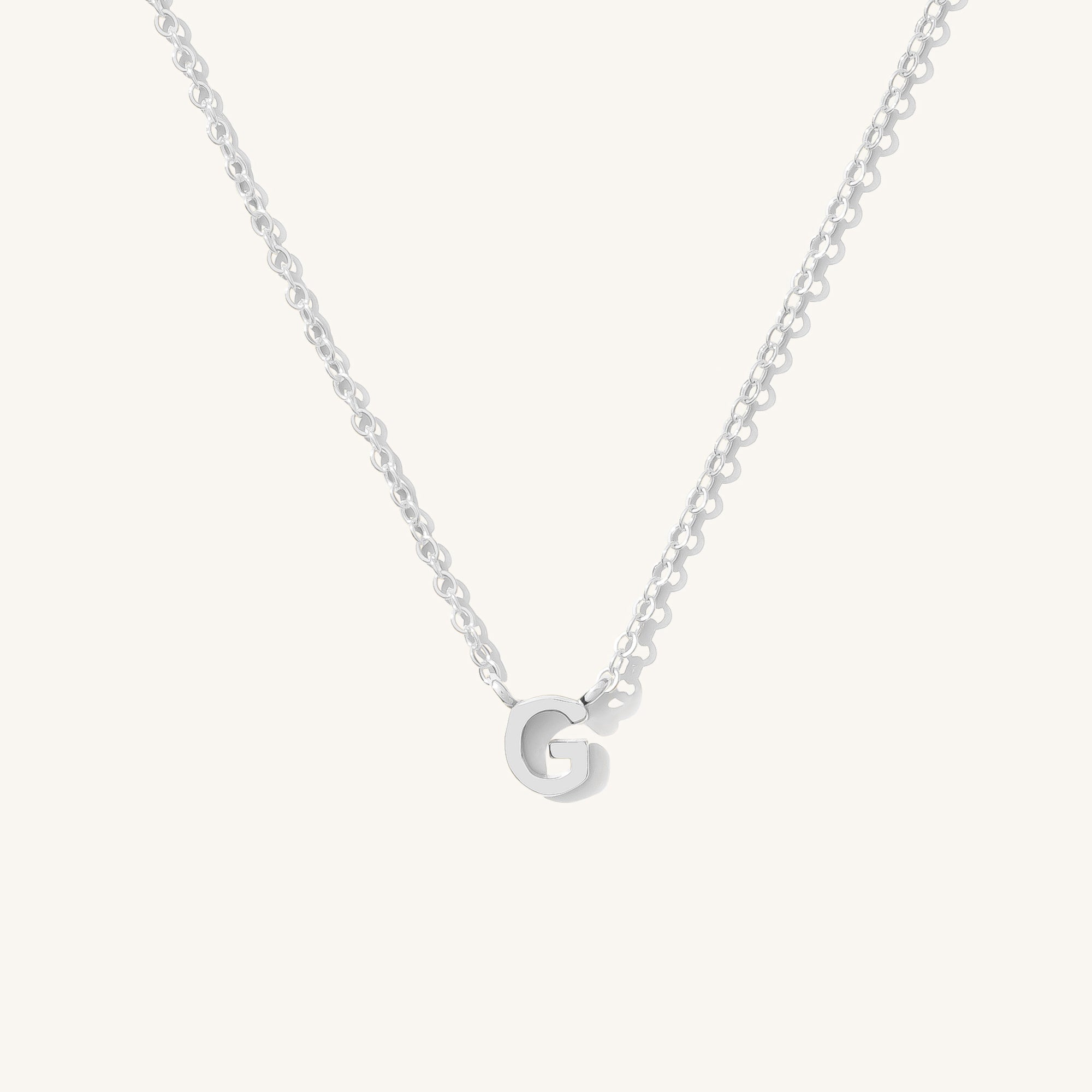 Small Initial Necklace
