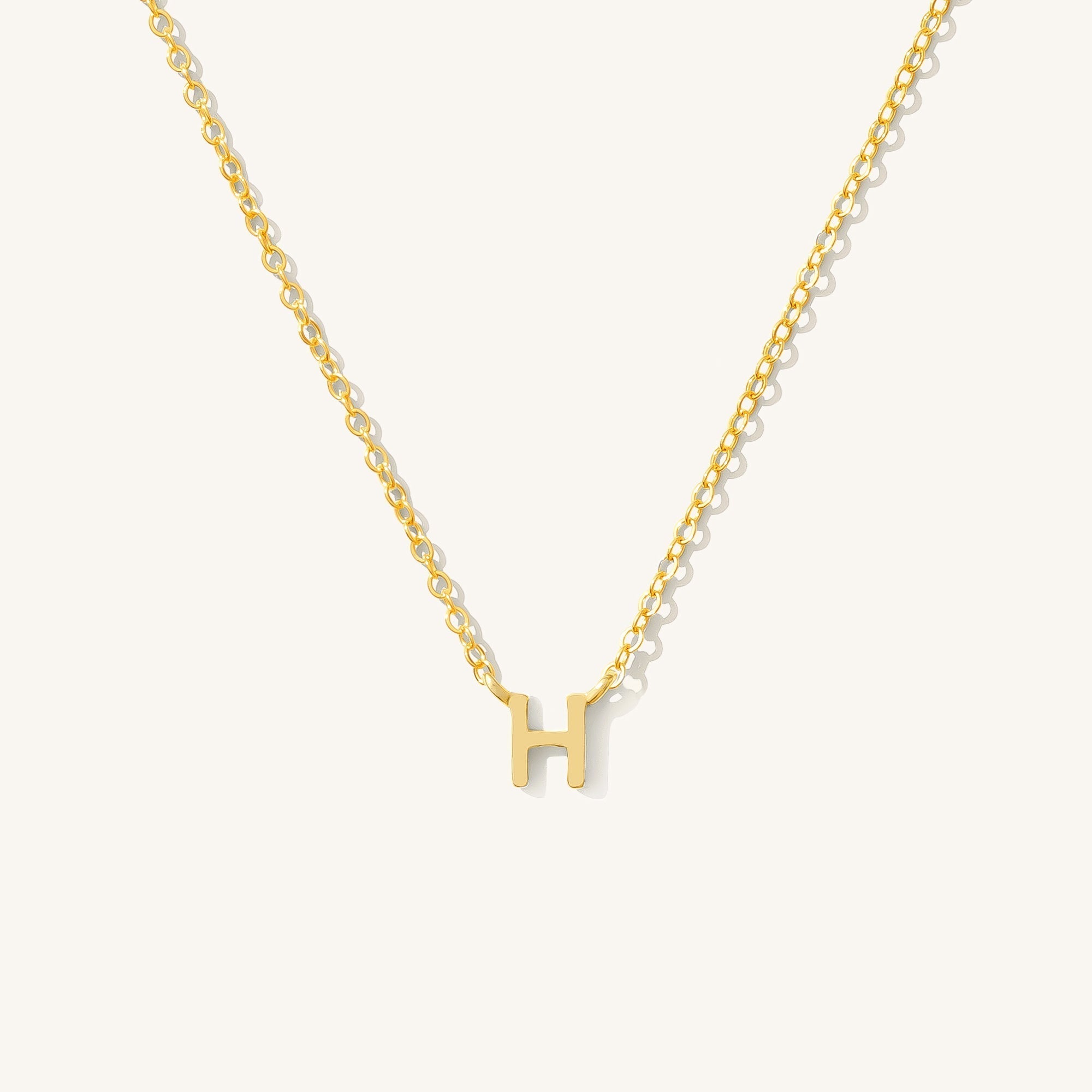 Small Initial Necklace