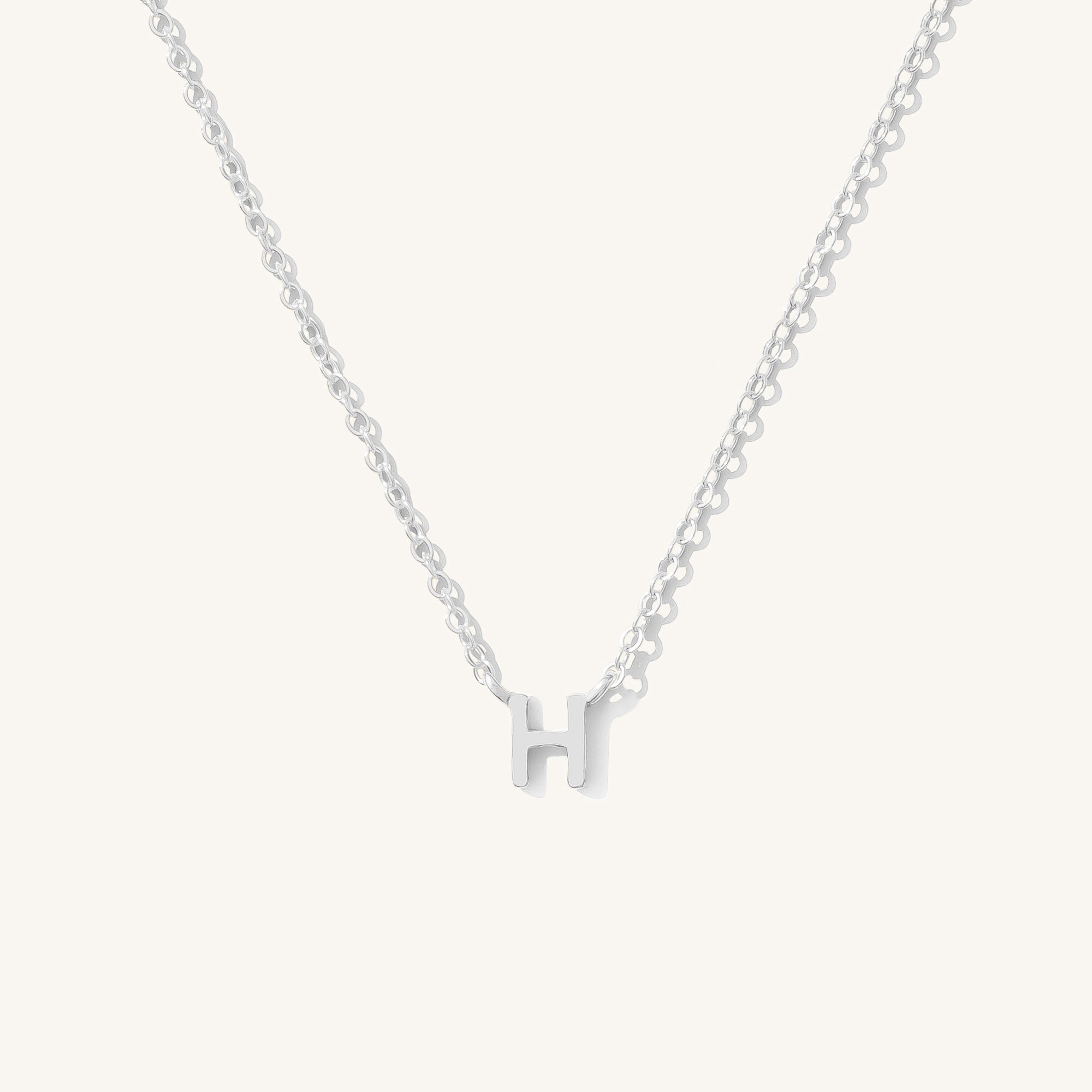 Small Initial Necklace