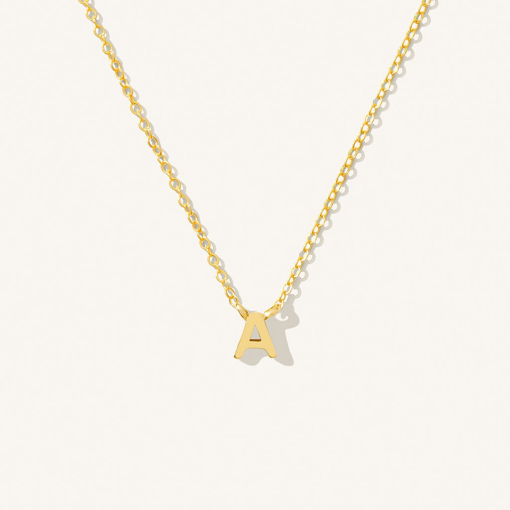 Small Initial Necklace