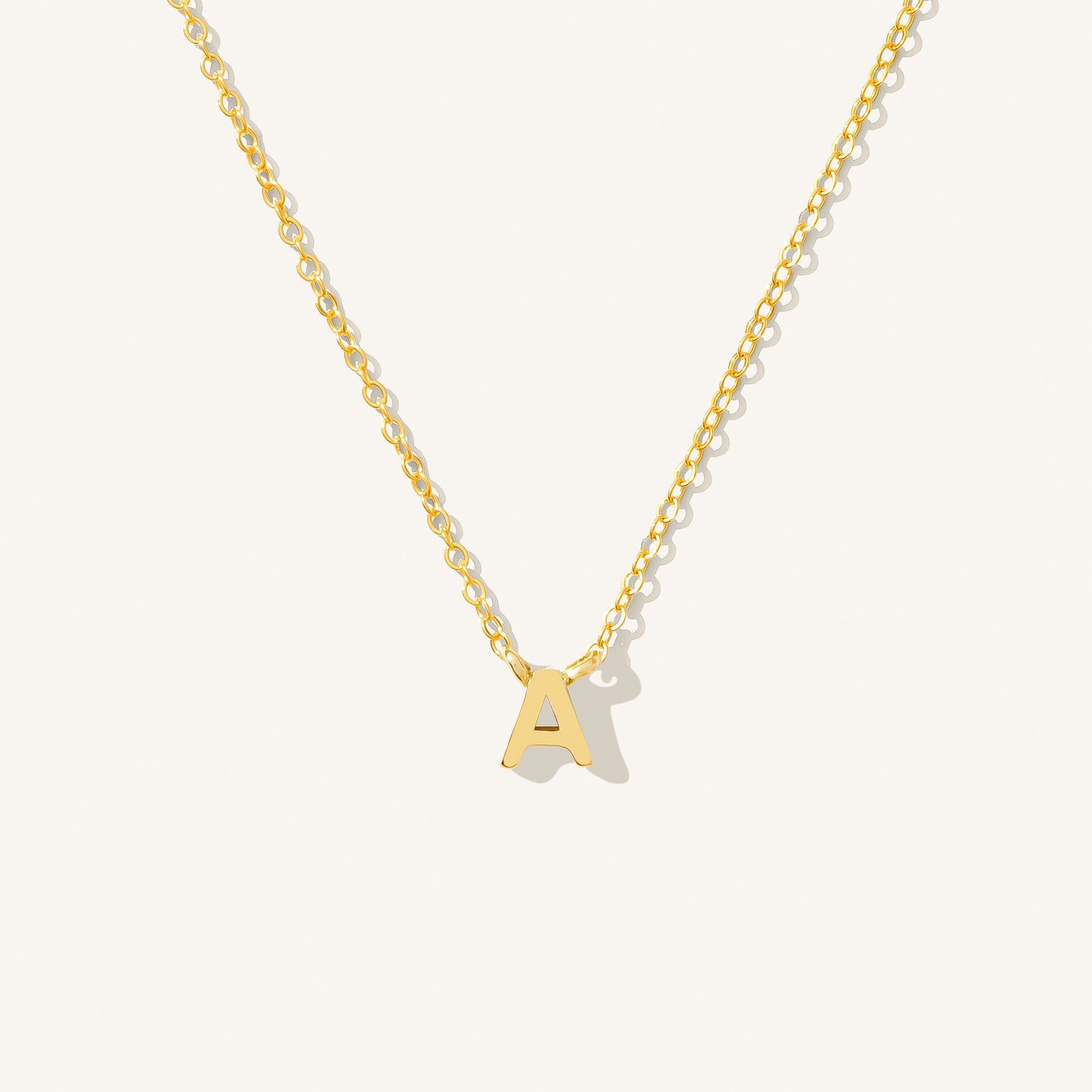 Small Initial Necklace