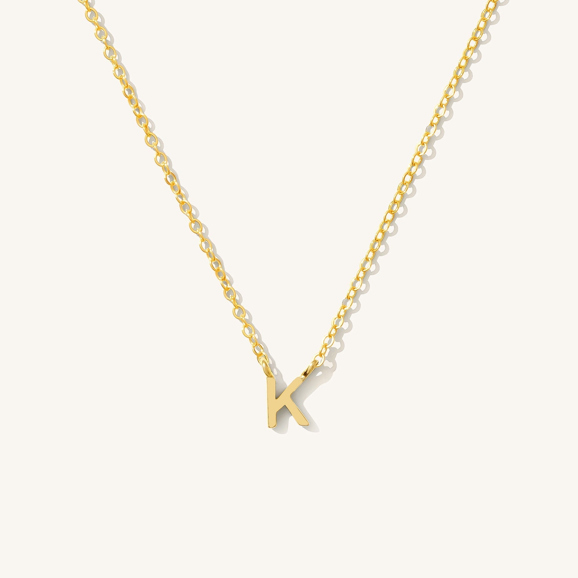 Small Initial Necklace