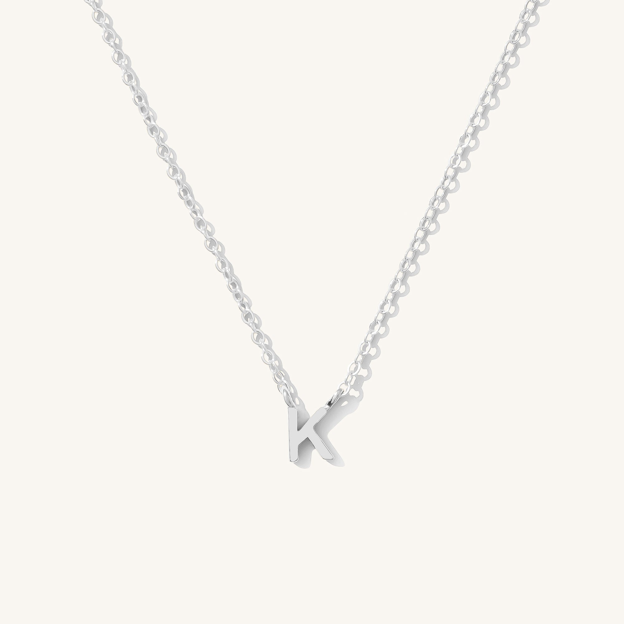 Small Initial Necklace