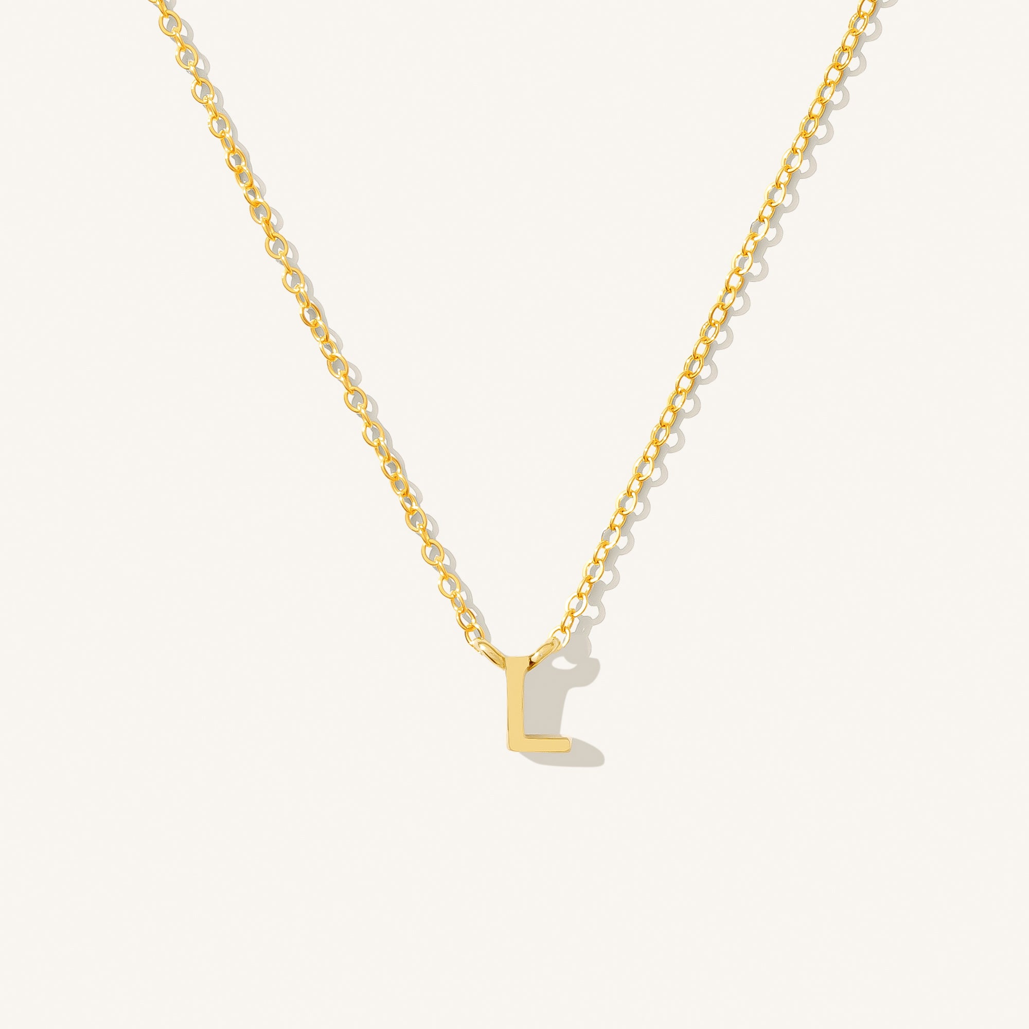 Small Initial Necklace