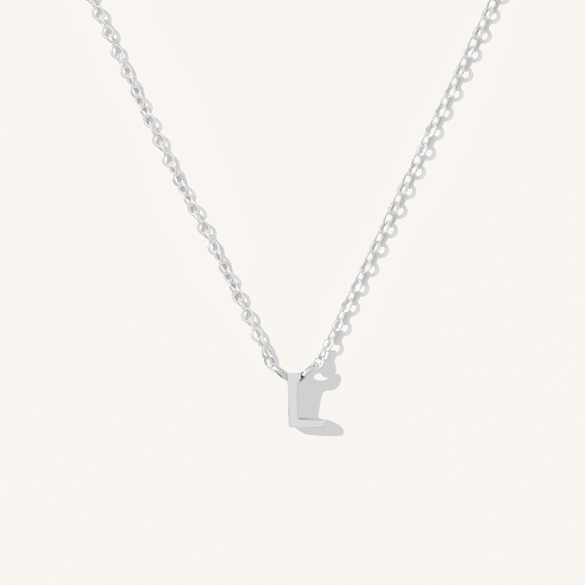 Small Initial Necklace