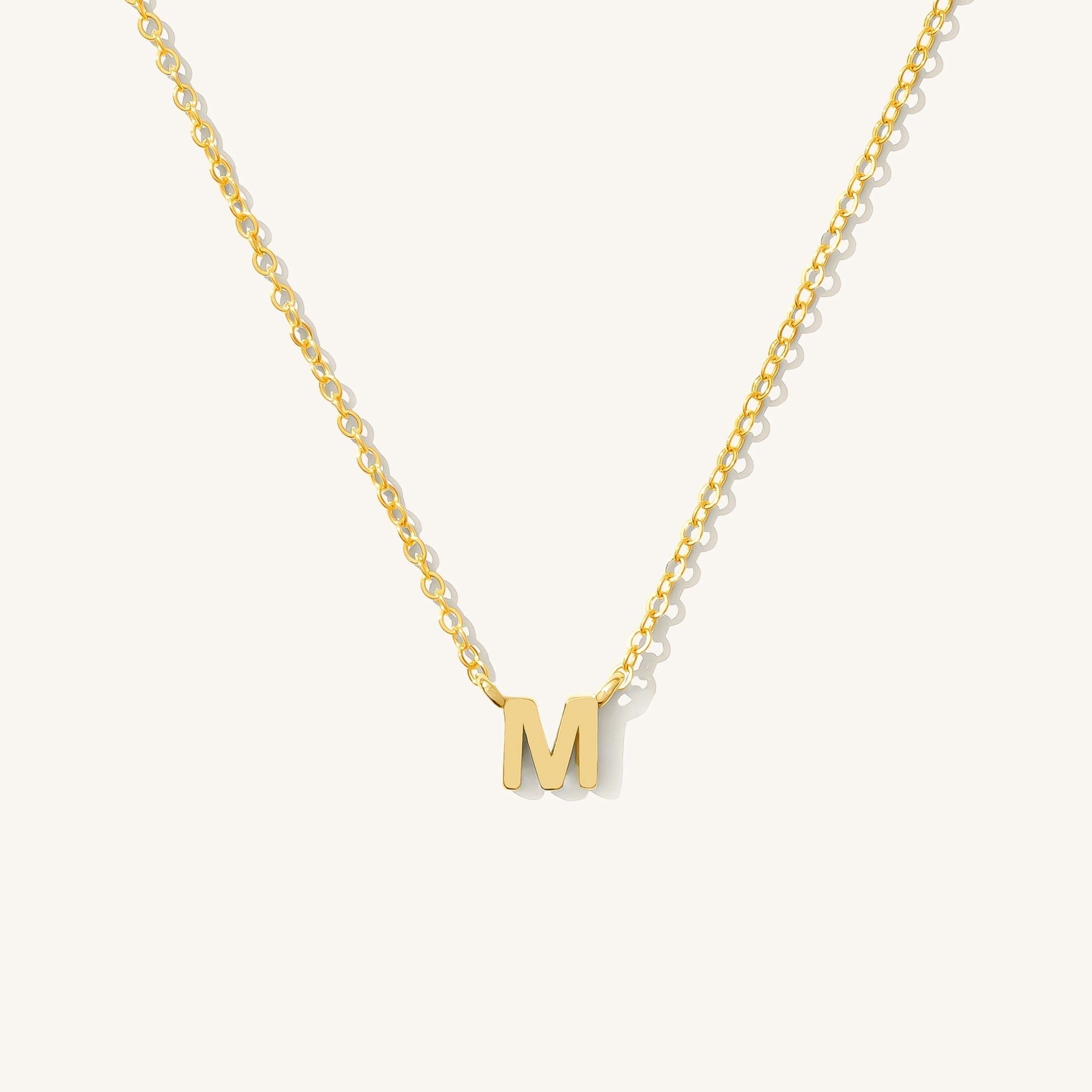 Small Initial Necklace